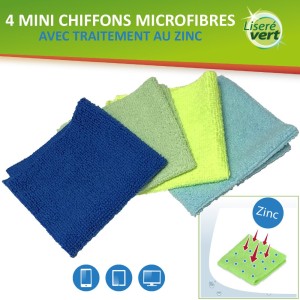 Pack 2 chiffons microfibre nano tech