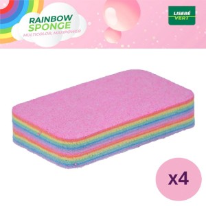 Lot 4 Rainbow Sponge® de Liseré Vert
